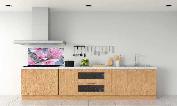 Cooker splashback Pink magnolia