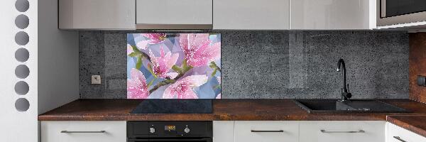 Cooker splashback Pink magnolia