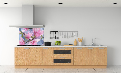 Cooker splashback Pink magnolia