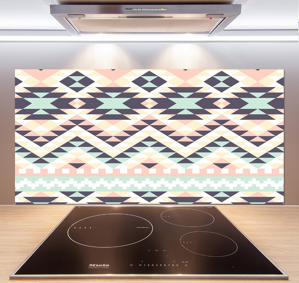 Glass splashback Ethnic background