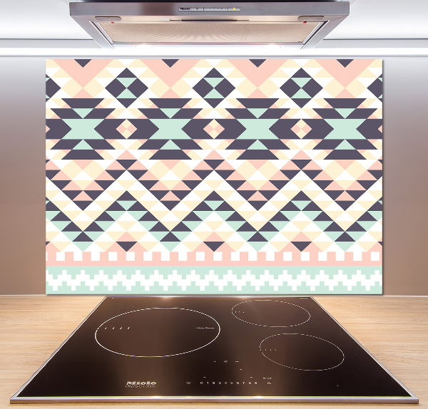 Glass splashback Ethnic background