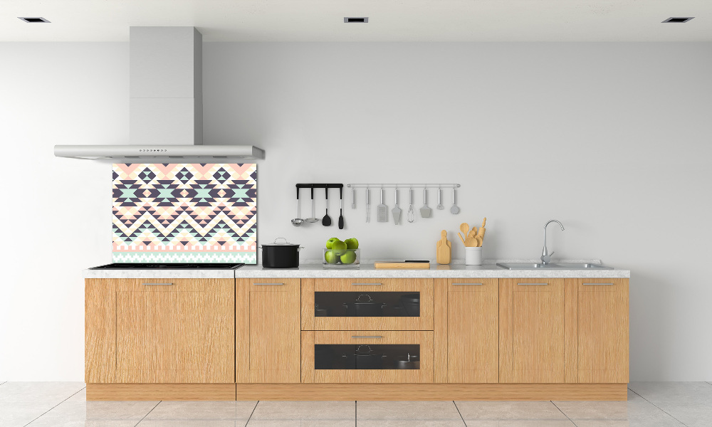 Glass splashback Ethnic background