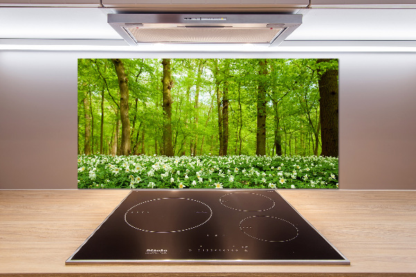 Cooker splashback Flowers in the forest