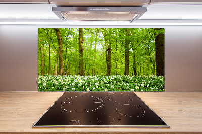 Cooker splashback Flowers in the forest