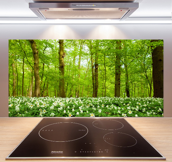 Cooker splashback Flowers in the forest