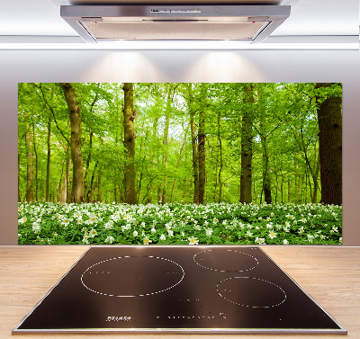 Cooker splashback Flowers in the forest