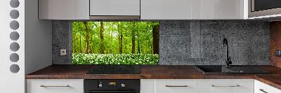 Cooker splashback Flowers in the forest