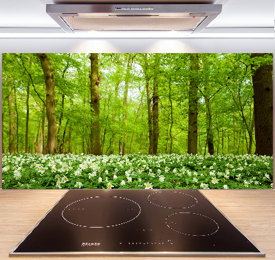 Cooker splashback Flowers in the forest