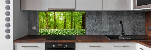 Cooker splashback Flowers in the forest