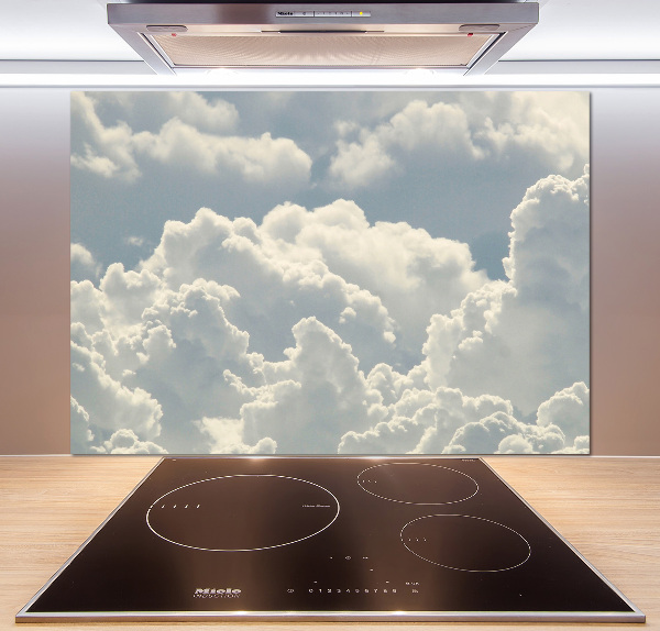 Cooker splashback Clouds