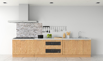 Glass splashback Stone wall