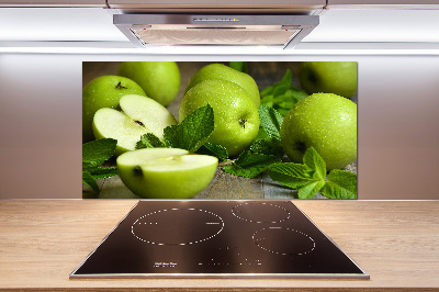 Cooker splashback Green apples