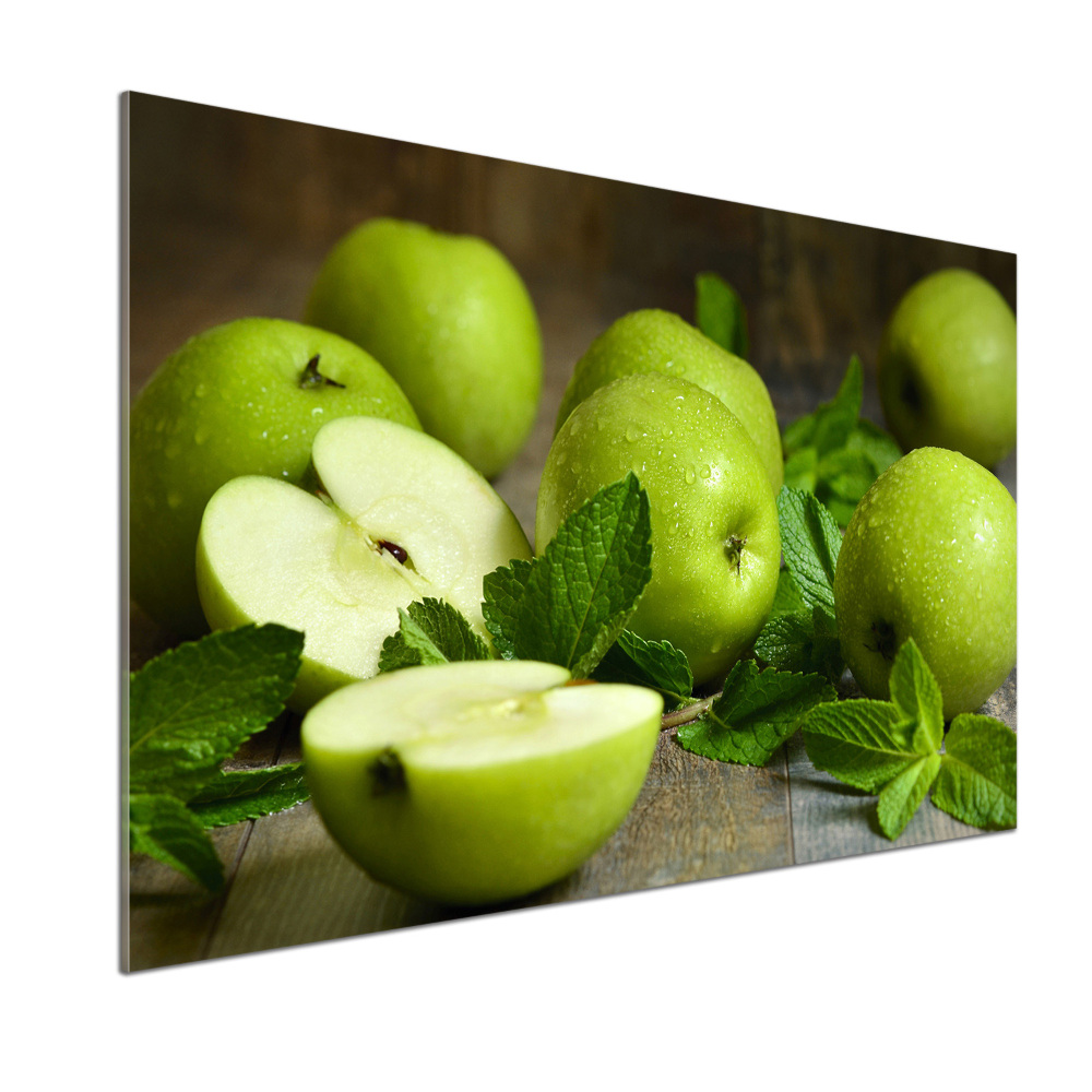 Cooker splashback Green apples