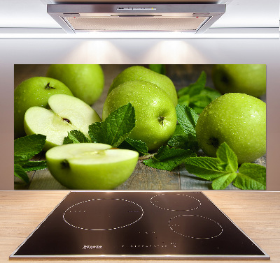 Cooker splashback Green apples