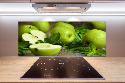 Cooker splashback Green apples