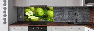 Cooker splashback Green apples