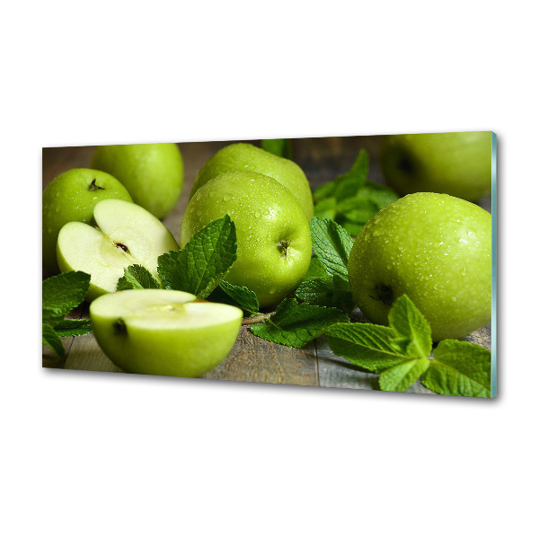 Cooker splashback Green apples