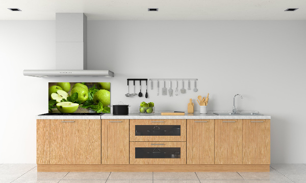 Cooker splashback Green apples