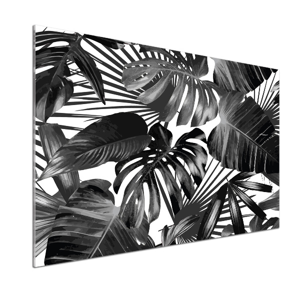 Cooker splashback Tropical leaves