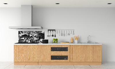 Cooker splashback Tropical leaves