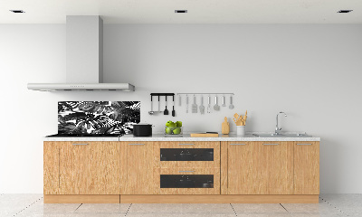 Cooker splashback Tropical leaves