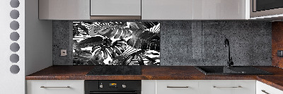 Cooker splashback Tropical leaves