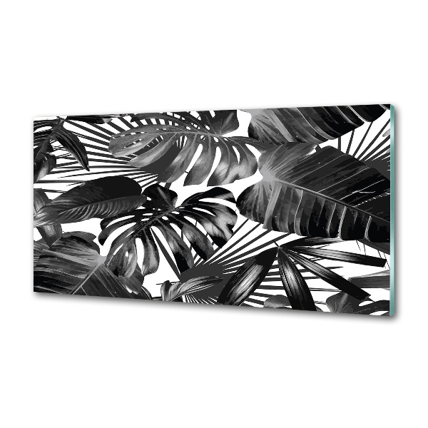 Cooker splashback Tropical leaves