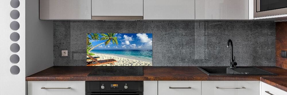 Cooker splashback Tropical beach