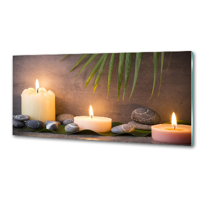 Hob splashback Burning candles