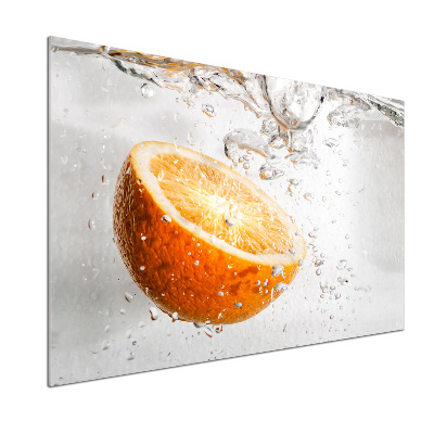 Cooker splashback Oranges under water