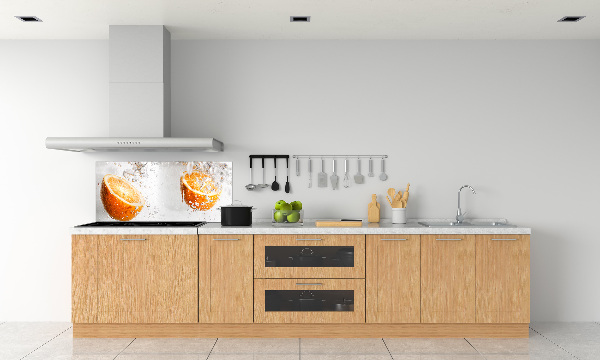 Cooker splashback Oranges under water