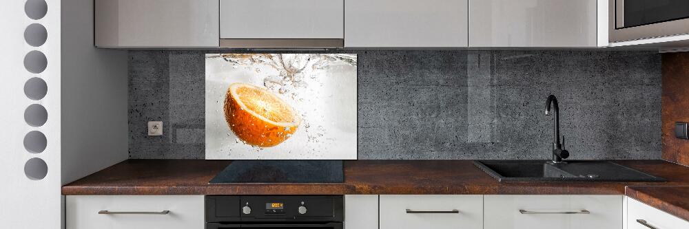 Cooker splashback Oranges under water