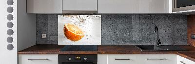 Cooker splashback Oranges under water