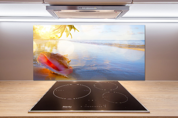 Cooker splashback Beach shell