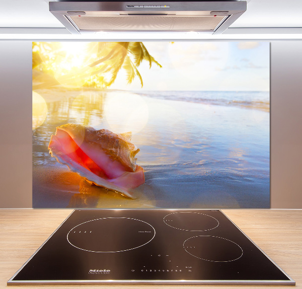 Cooker splashback Beach shell