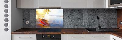 Cooker splashback Beach shell