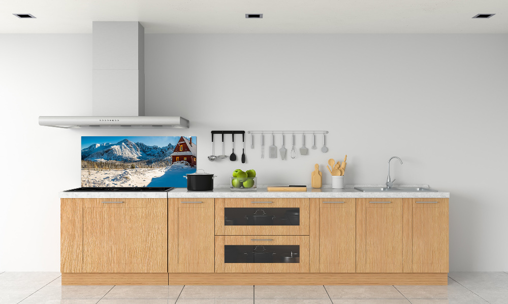 Cooker splashback House in mountains