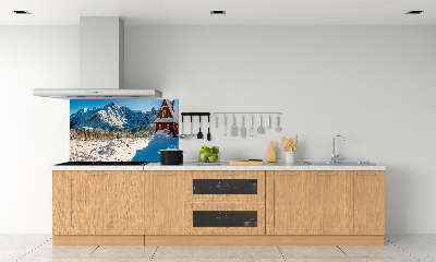 Cooker splashback House in mountains