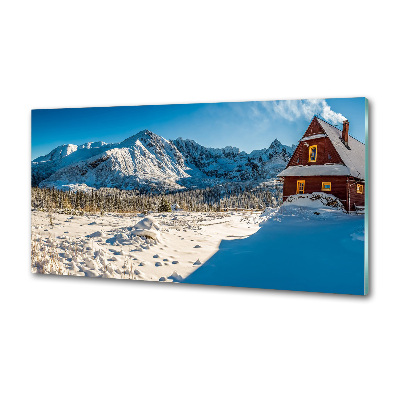 Cooker splashback House in mountains