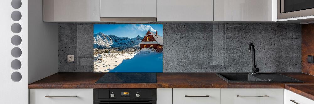 Cooker splashback House in mountains