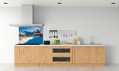 Cooker splashback House in mountains