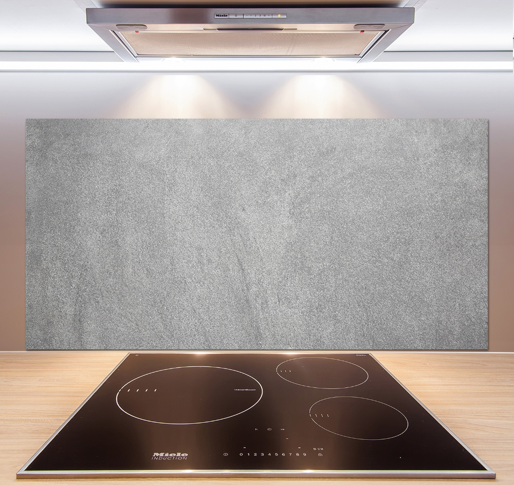 Cooker splashback Gray wall