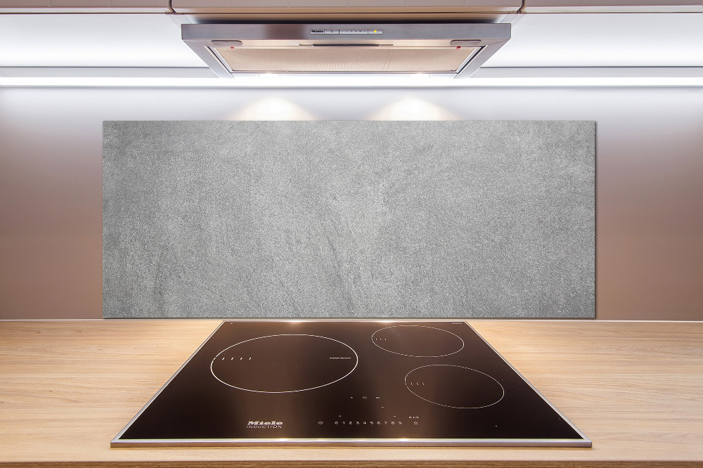 Cooker splashback Gray wall