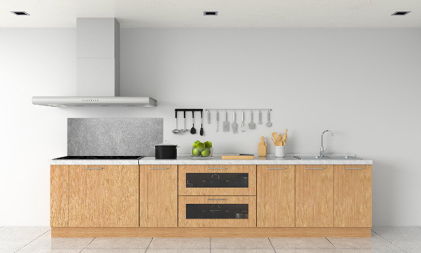 Cooker splashback Gray wall