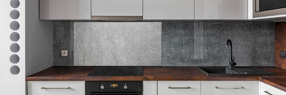 Cooker splashback Gray wall