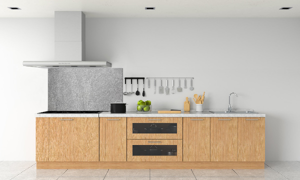 Cooker splashback Gray wall