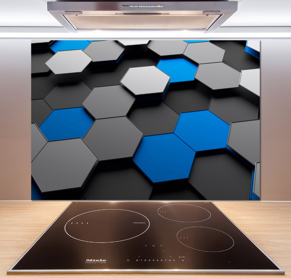 Cooker splashback 3D abstraction