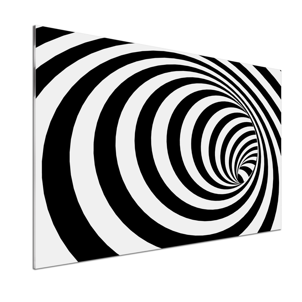 Cooker splashback Striped spiral