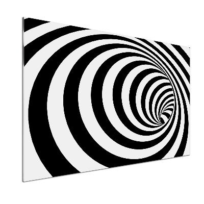 Cooker splashback Striped spiral