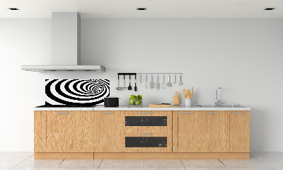 Cooker splashback Striped spiral